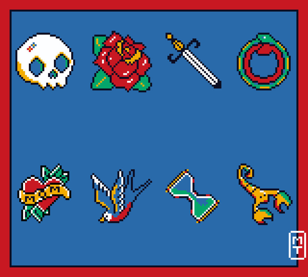 Old School Tattoo Sprites